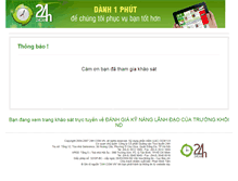 Tablet Screenshot of khaosattructuyen.24h.com.vn